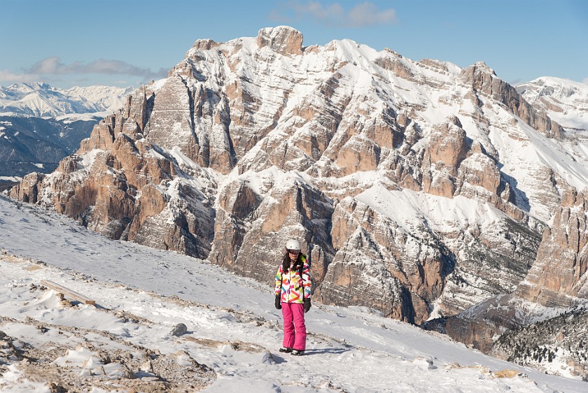 Lagazuoi, Second Day. Hiking on the Lagazuoi summit plateau. Cortina D'Ampezzo. .