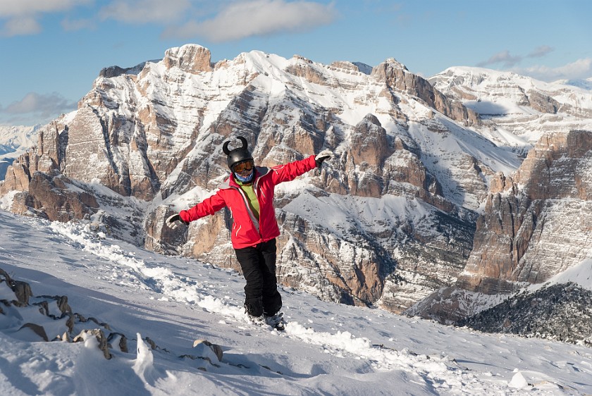 Lagazuoi, Second Day. Hiking on the Lagazuoi summit plateau. Cortina D'Ampezzo. .