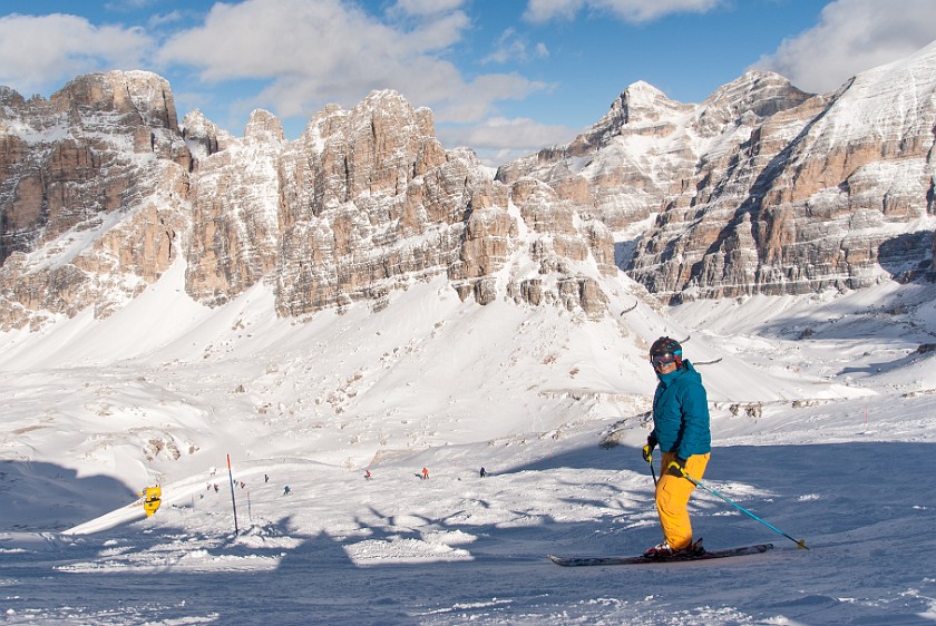 Lagazuoi, Second Day. Skiing. Cortina D'Ampezzo. .