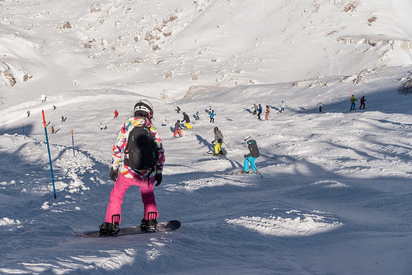 Lagazuoi, Second Day. Skiing. Cortina D'Ampezzo. .