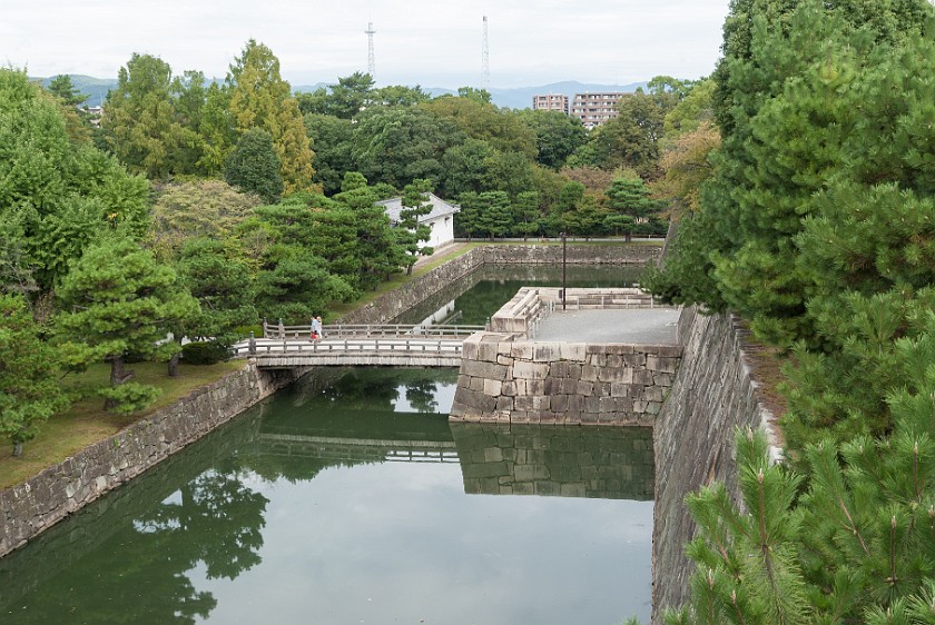 Nijō Castle. Inner moat. Kyoto. .