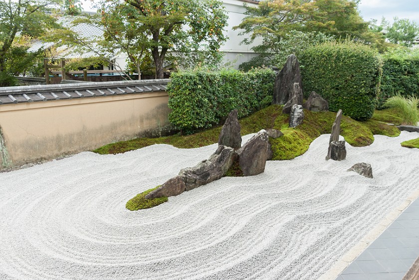 Daitoku-Ji. Raked gravel garden. Kyoto. .