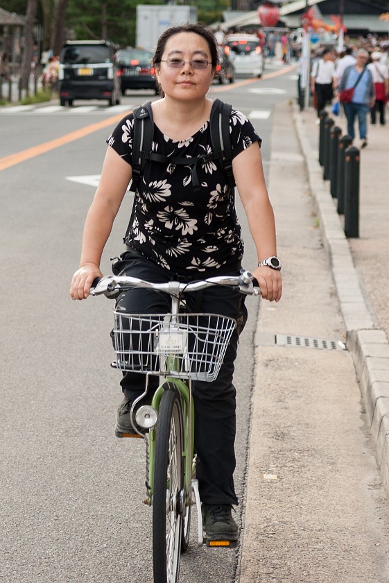 Arashiyama Monkey Park Iwatayama. Bicycling. Kyoto. .