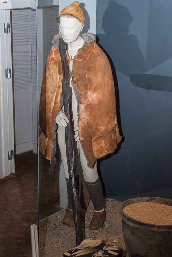 Silkeborg Museum. Early iron age clothing. Silkeborg. .