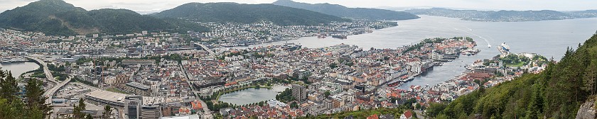 Bergen. Panoramic view on Bergen. Bergen. .