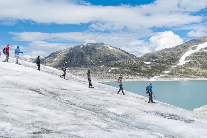 Styggevatnet Lake & Austdalsbreen Glacier. Glacier tour. near Gjerde. .