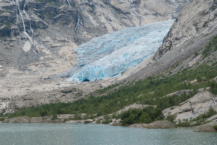 Nigardsbreen Glacier. Lake and glacier. near Gjerde. .