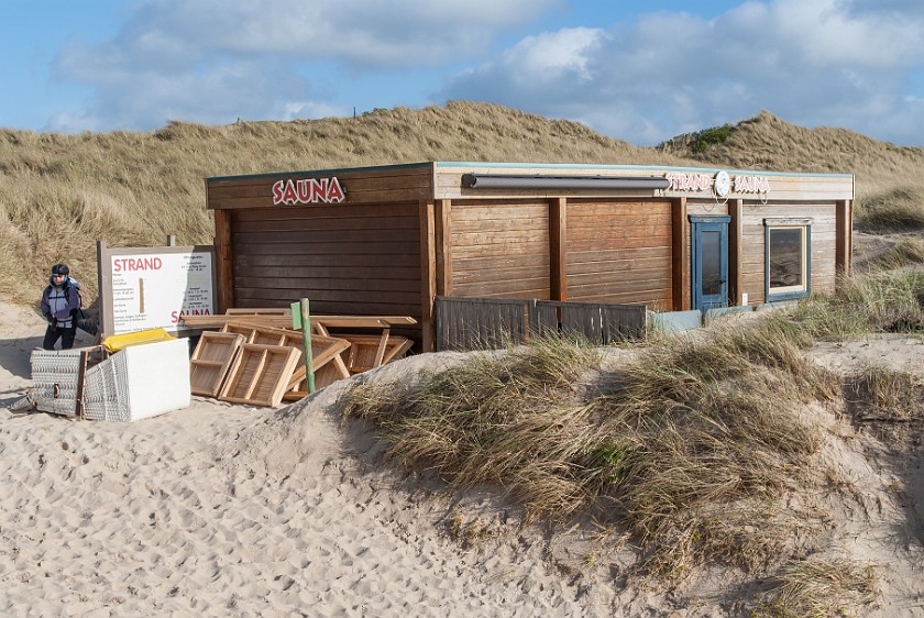 Southern Sylt. Sauna at the Samoa beach. Rantum. .