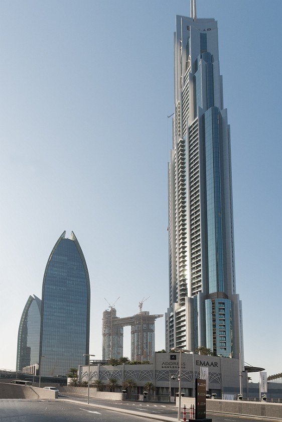 Dubai Skyline. High-rise buildings at downtown. Dubai. .