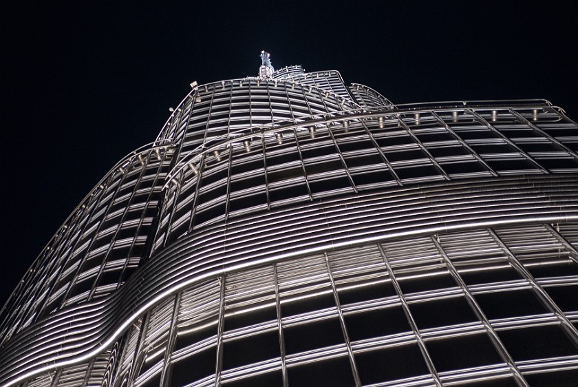 Burj Khalifa. View up from level 125. Dubai. .