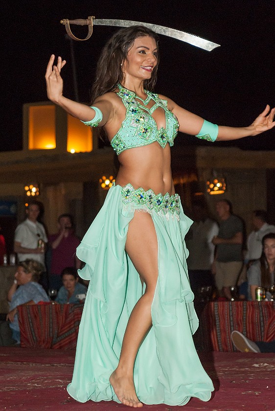 Dubai Desert Safari. Belly dancer. Dubai. .