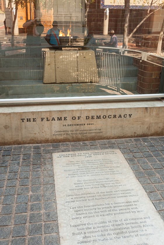 Johannesburg. The Flame of Democracy. Johannesburg. .