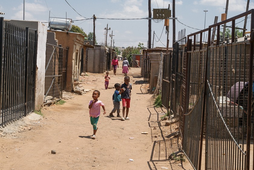 Soweto. Bicycle tour in the Soweto township. Johannesburg. .