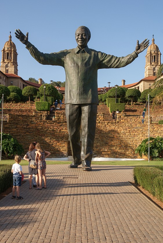 Pretoria. Nelson Mandela statue. Pretoria. .