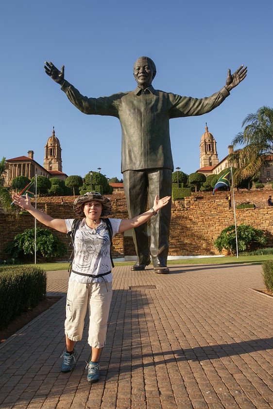 Pretoria. Nelson Mandela statue. Pretoria. .