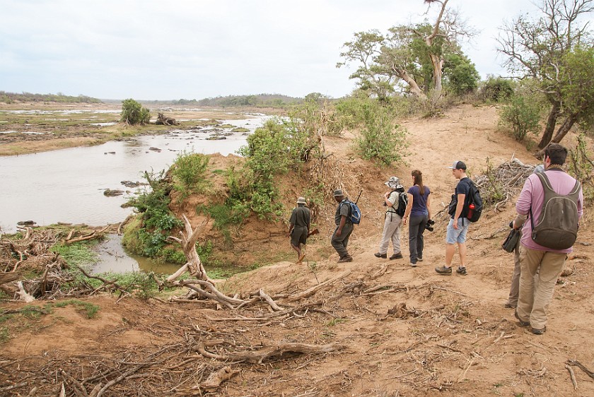 Kruger National Park. Walk at the Olifants river. Olifants Rest Camp. .