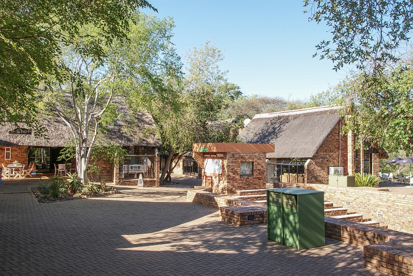 Kruger National Park. Main buildings in the Berg-en-Dal Rest Camp. Berg-en-Dal Rest Camp. .