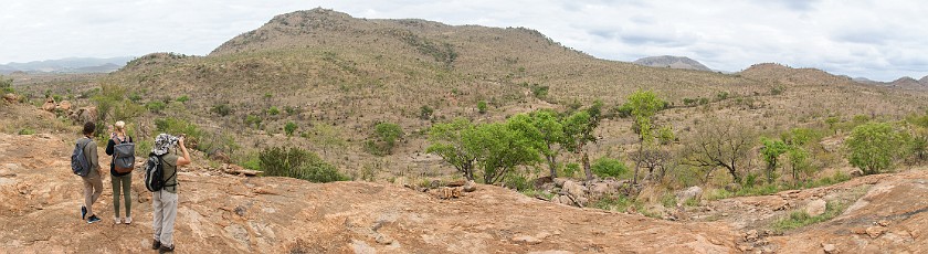 Kruger National Park. Panoramic view from a hill. Berg-en-Dal Rest Camp. .