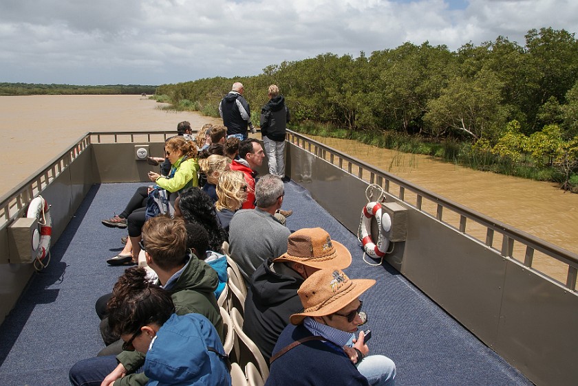 St. Lucia Estuary Boat Tour. Tourists on board. St. Lucia. .