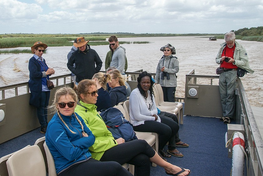 St. Lucia Estuary Boat Tour. Tourists on board. St. Lucia. .