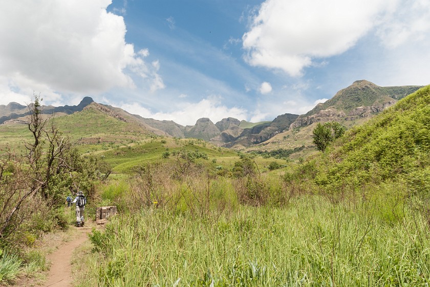 Royal Natal National Park. Hiking the Thukela Gorge. Bergville. .