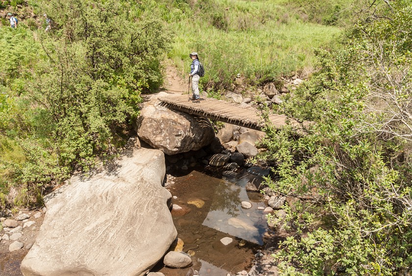 Royal Natal National Park. Bridge over the Thukela River. Bergville. .