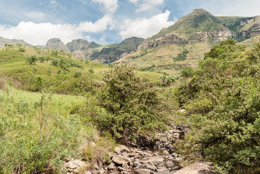 Royal Natal National Park. Hiking the Thukela Gorge. Bergville. .