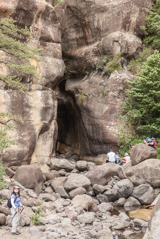 Royal Natal National Park. Entrance to the tunnel cave. Bergville. .