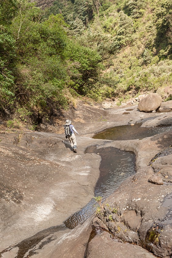 Royal Natal National Park. Hiking the Thukela Gorge. Bergville. .