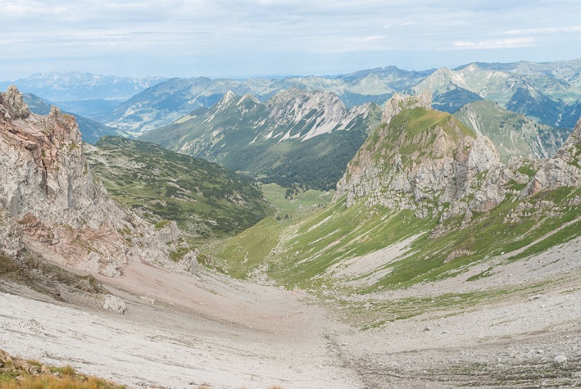 Hike to the Summit of the Rote Wand. Rote Furka. near Lech. .