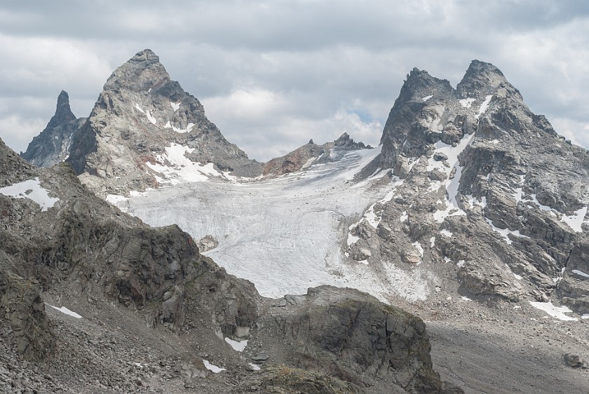 Hike to the Plattenjoch. See glacier, Großes Seehorn and Großlitzner. near Partenen. .