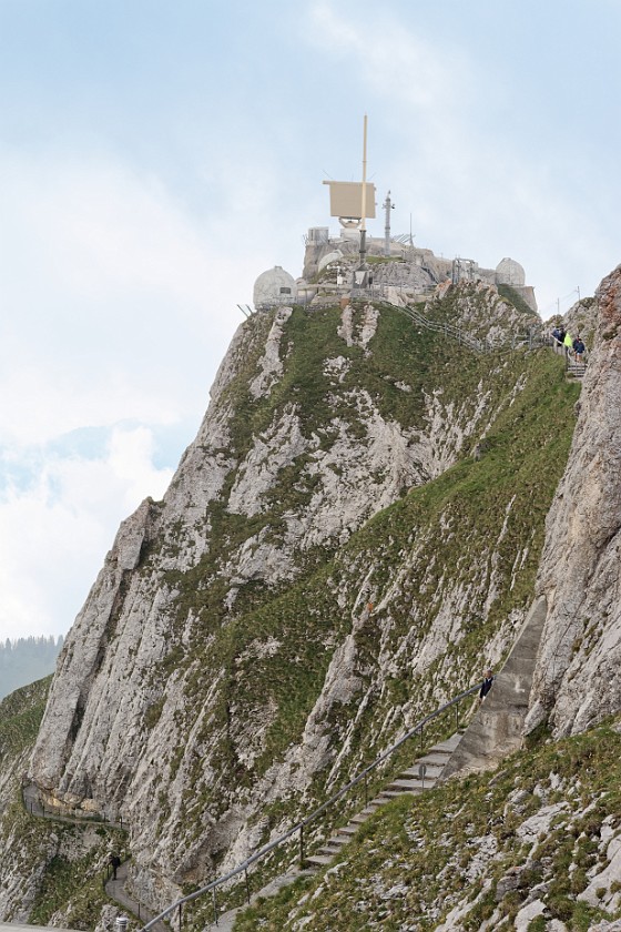 Mount Pilatus. Radar station at Mount Pilatus. Alpnachstad. .