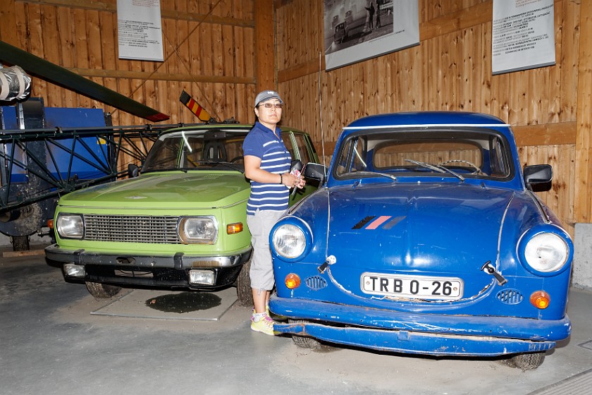 German Museum Mödlareuth . Trabant and Wartburg cars. Mödlareuth . .