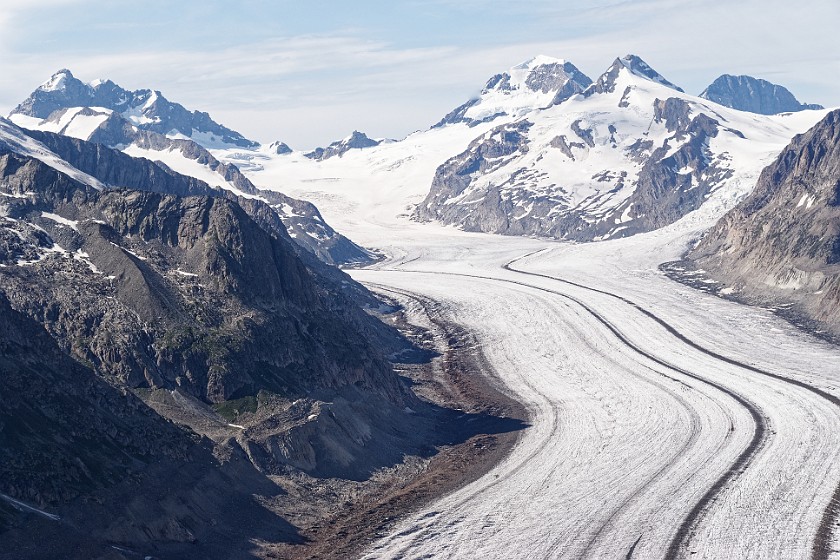 Aletsch Glacier. Trugberg, Mönch, Jungfraujoch and Aletsch glacier. Grengiols. .