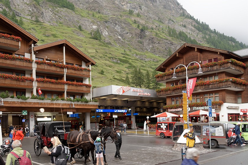 Zermatt. Train station. Zermatt. .