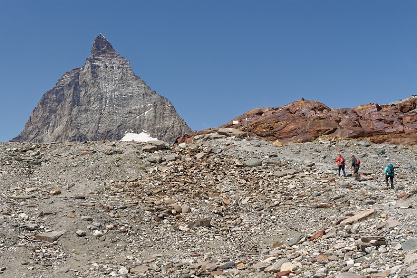 Matterhorn. Matterhorn glacier trail. Zermatt. .