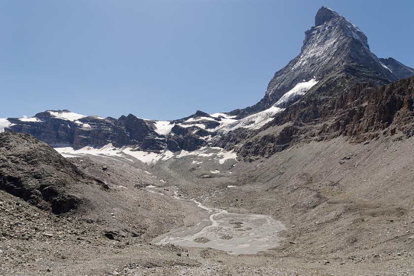 Matterhorn. Furgg glacier area and Matterhorn. Zermatt. .