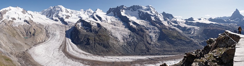 Gornergrat. Gorner glacier. Zermatt. .
