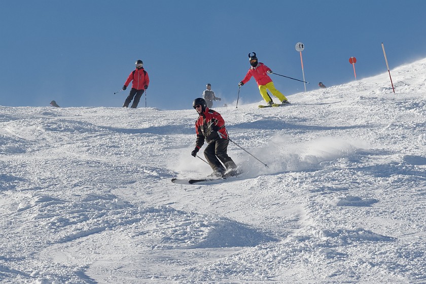 Skiing at the Kitzsteinhorn. Skiing. Kaprun. .