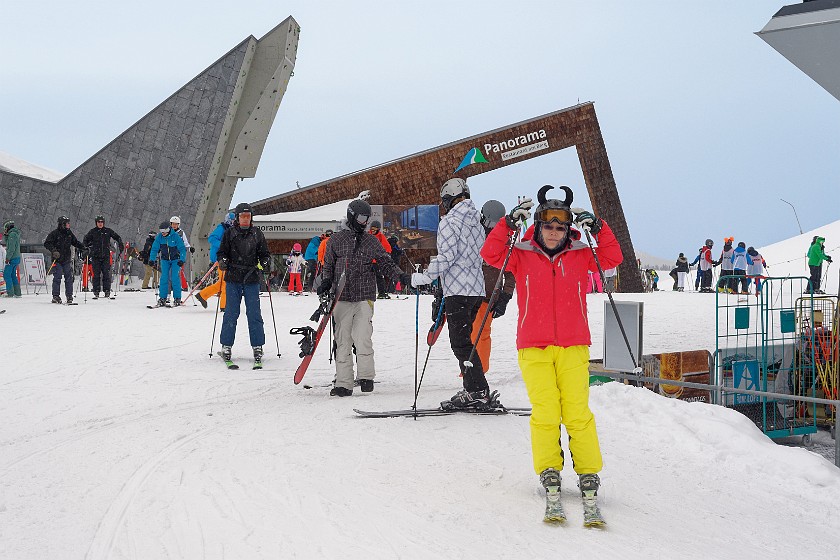 Skiing at Schmitten. Schmittenhöhe. Zell am See. .