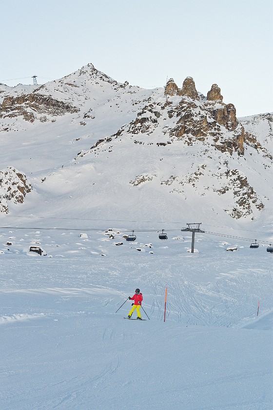 Skiing at the Corvatsch. Skiing. Sankt Moritz. .