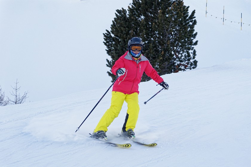 Skiing at the Corviglia. Skiing. Sankt Moritz. .