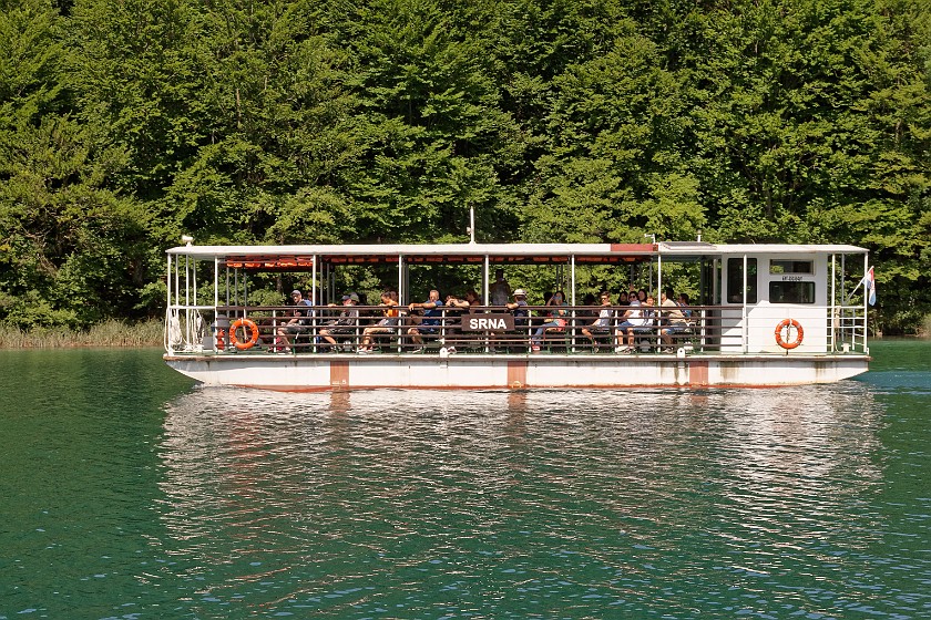 Plitvice Lakes National Park. Boat. Rastovača. .