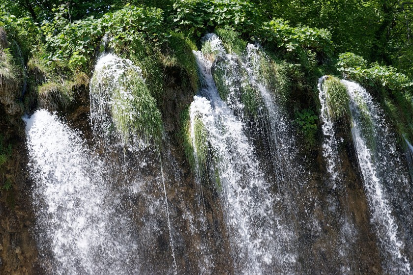 Plitvice Lakes National Park. Close-up on a waterfall. Rastovača. .