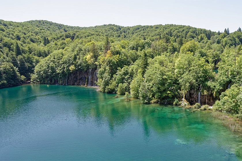 Plitvice Lakes National Park. View on Gradinsko jezero. Rastovača. .