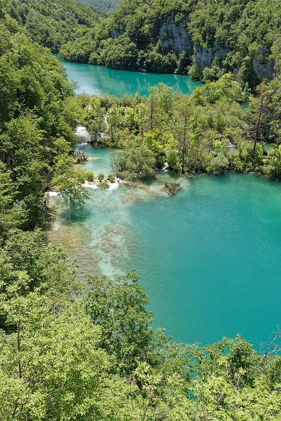 Plitvice Lakes National Park. Lower lakes. Rastovača. .