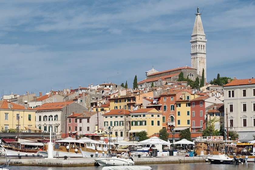 Rovinj. City view from the old harbour. Rovinj. .