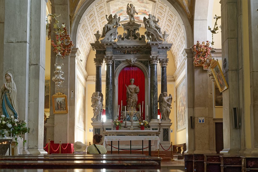 Rovinj. Carrara marble altar. Rovinj. .