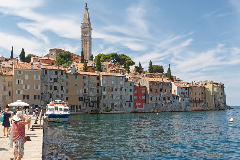 Rovinj. City view from the new harbour. Rovinj. .