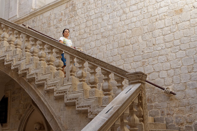 Dubrovnik. Staircase inside the Rector's palace. Dubrovnik. .
